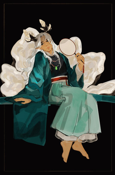 original - Song Hien with a fan