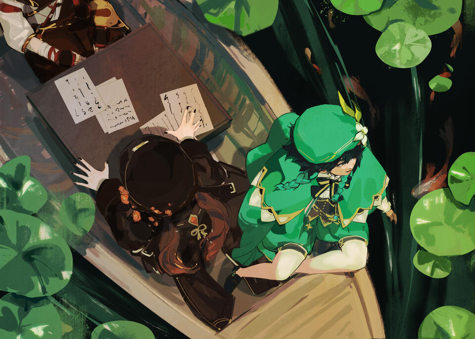 fanart - Ode to Teyvat zine cover