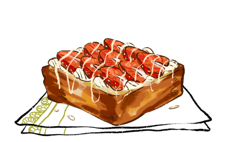 strawberry toast